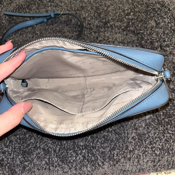 Michael Kors Light Blue Leather Crossbody - Picture 3 of 4